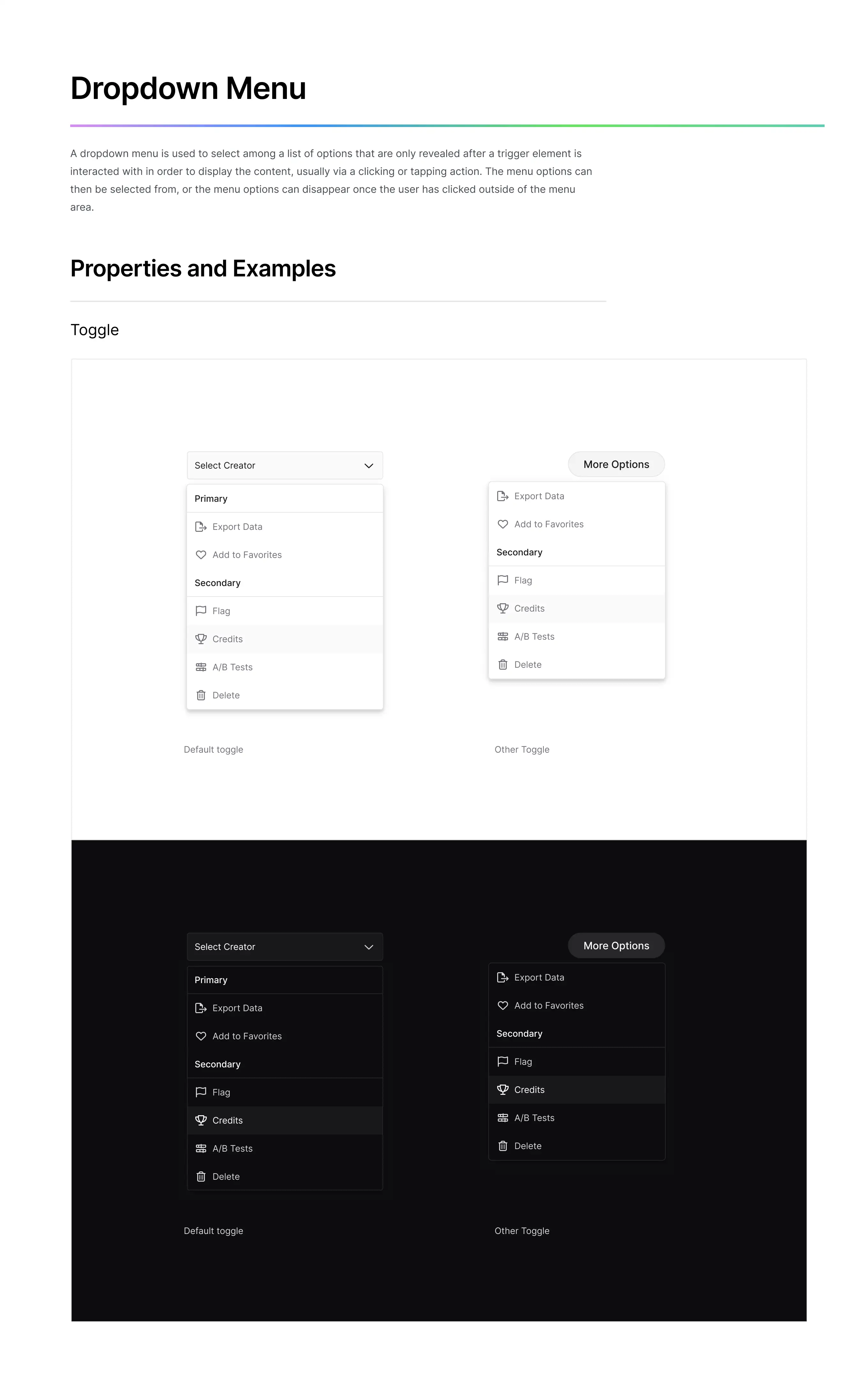 Dropdown