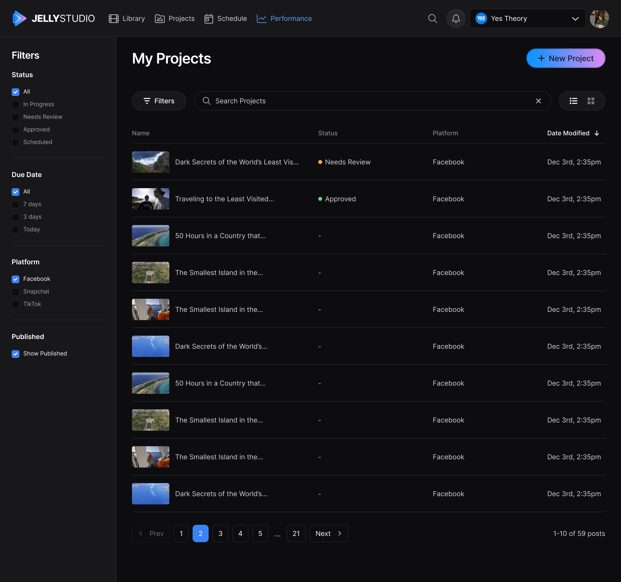 Project List