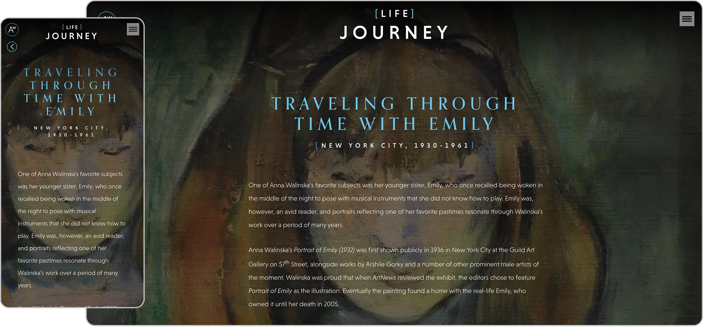 Journey page