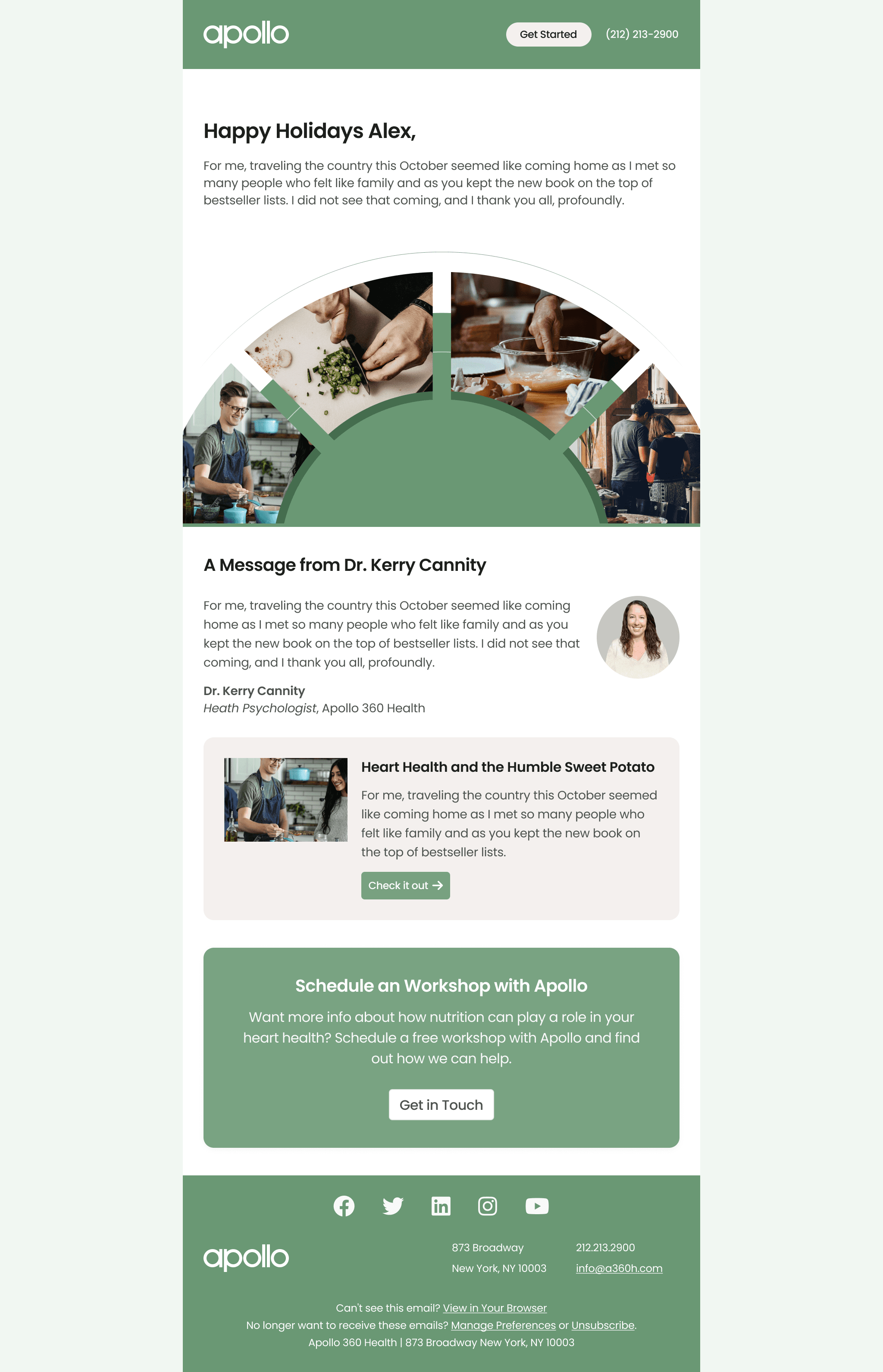 Email template