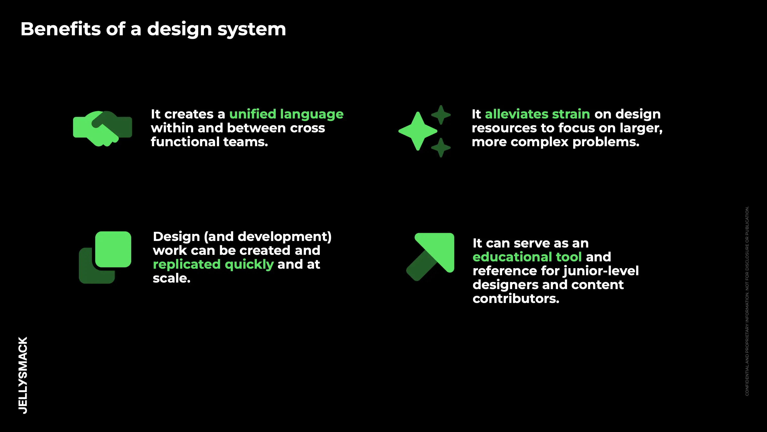 Design system presentation slide